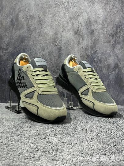 Мужские Кроссовки Emporio Armani EA7 Натуральная