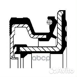 Сальник iveco daily ступицы (95x130x16) 12015509b