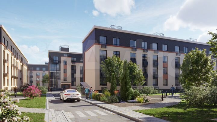 2-к. квартира, 61,9 м², 2/4 эт.