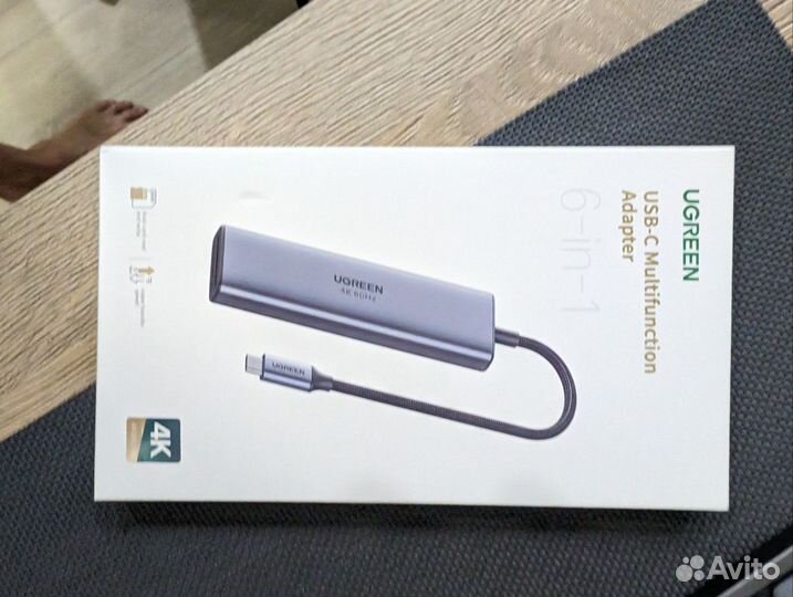 USB Хаб Ugreen 6in1 4k60 PD100