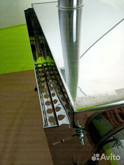 Печь туристическая Пошехонка Средняя на 30 л. c эк