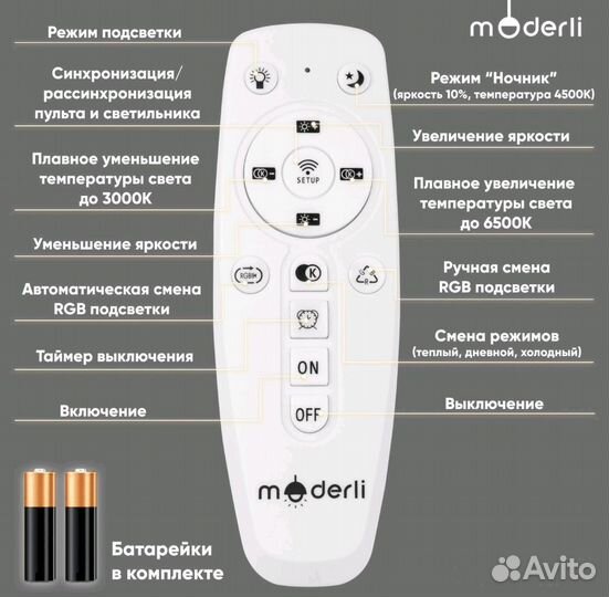 Люстра светодиодная с пультом