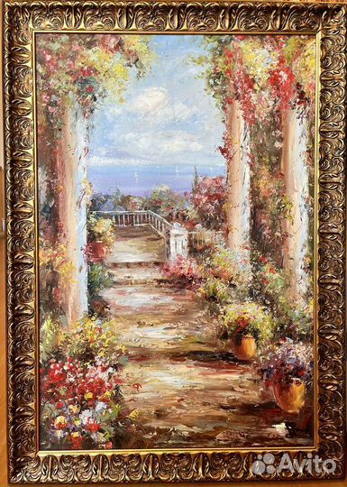 Картина маслом на холсте в раме