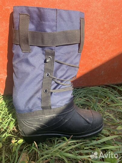 Сапоги зимние с чехлом из войлока