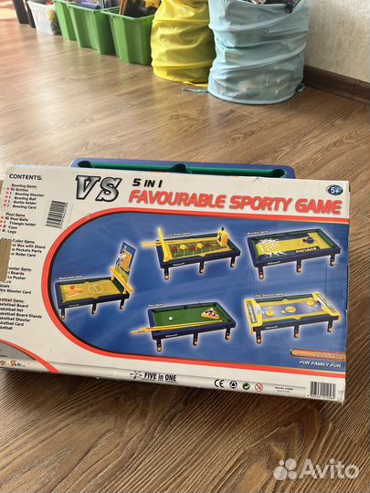 5 настольных игр в одной