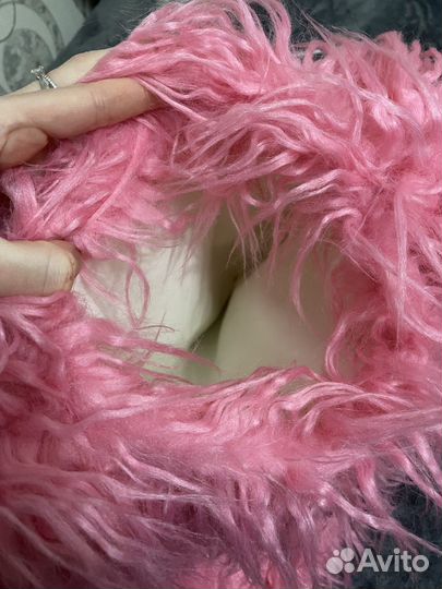 Сумка beauty bomb розовая пушистая