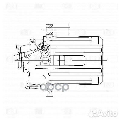 Суппорт тормозной audi A4 01-08 зад.лев. CF 182