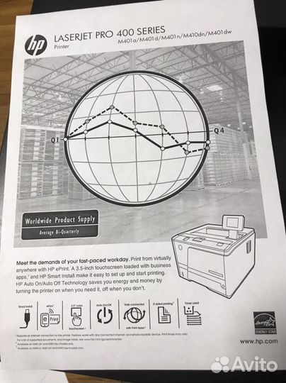 Принтер hp lj pro 400 m401dn