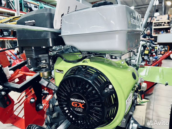 Мотоблок бензиновый Honda GX420 18лс + фрезы