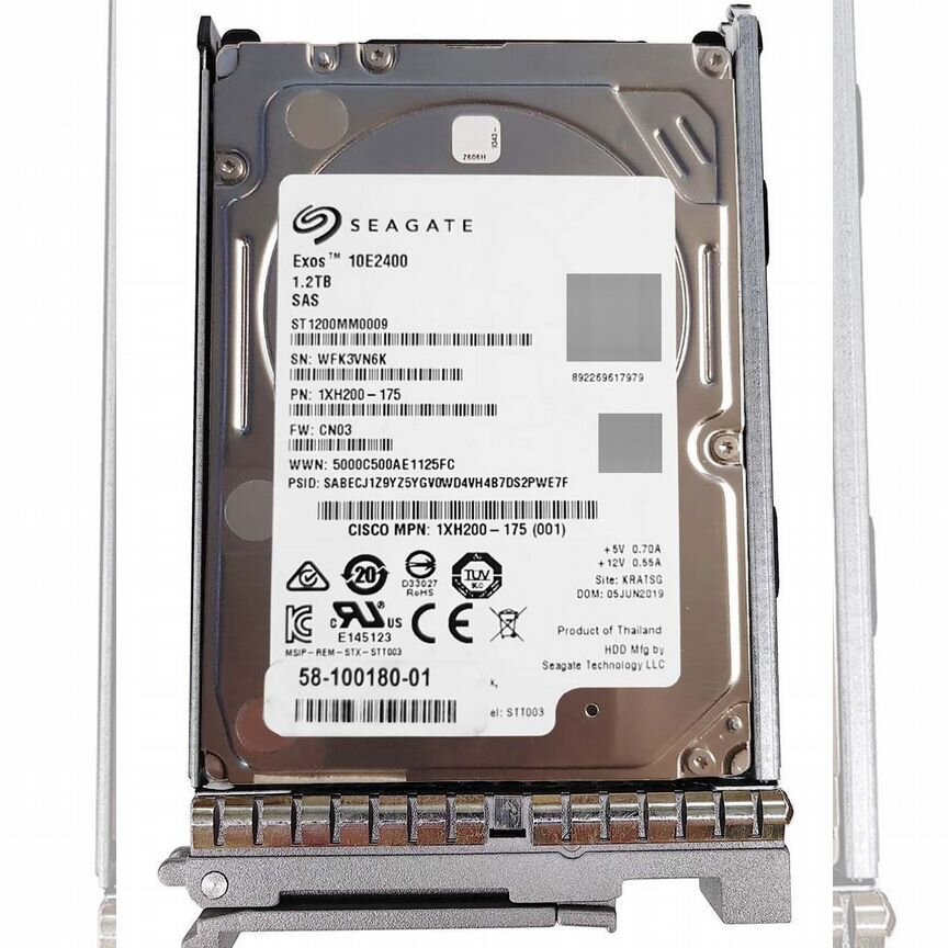 [HD12TB10K12G] Жесткий Диск Cisco Ucs- 1,2tb Sas 2,5" Hd12tb10k12g