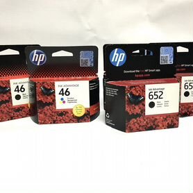 Картриджи оригинальные (новые) HP 46, HP 652