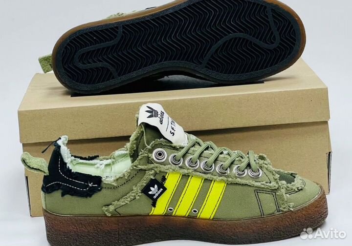 Кроссовки Adidas X Sftm Campus 80S, цвет Olive Люк