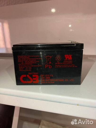 Аккумуляторная батарея для ибп CSB HR1224W F2F1