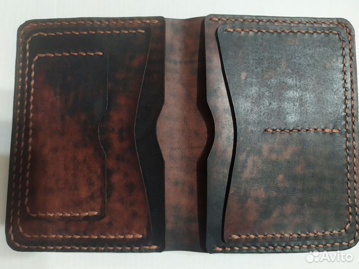 Портмоне автодокументница из натуральной кожи