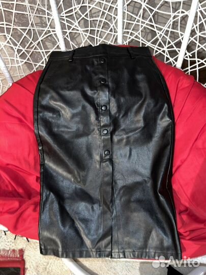 Кожаная юбка