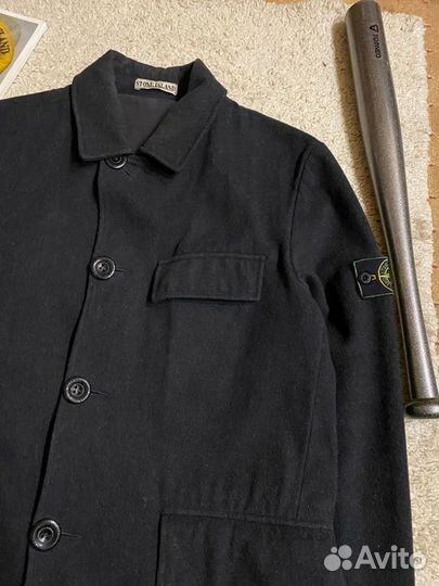 Пальто Stone Island Vintage Black Wool Jacket