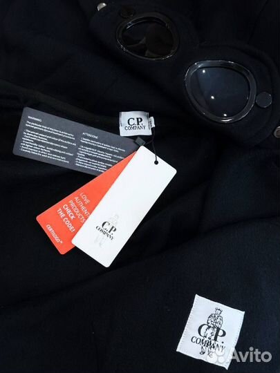 Zip Hoodie C.P Company black, white (Арт.16197)