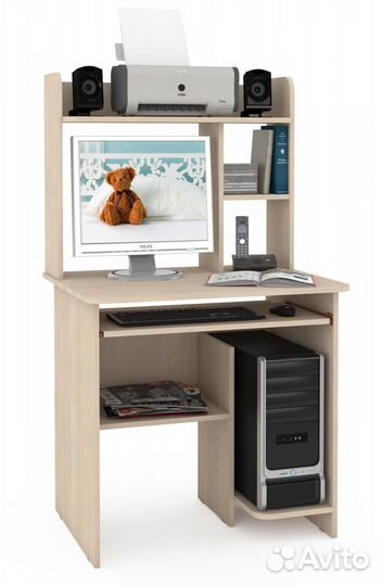 Компьютерный стол Комфорт 3 ск дуб паллада