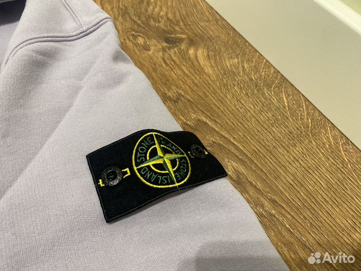 Кофта Stone Island 1/4 zip лавандовая M-XL