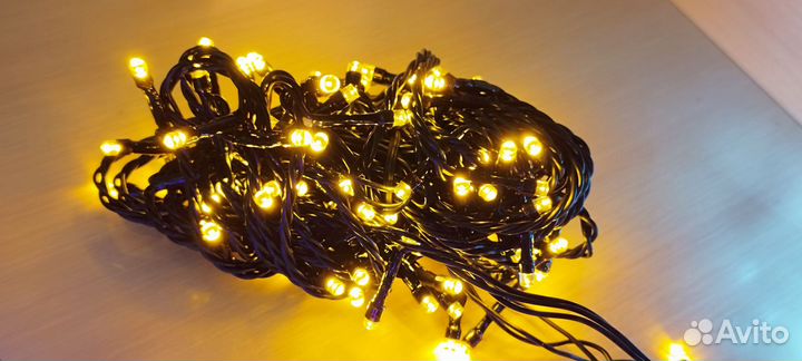Гирлянда светодиодная уличная Нить 10м