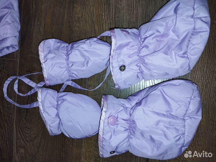 Зимний комбинезон для девочки 74