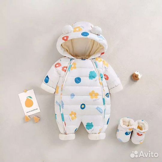 Зимний комбинезон для новорожденных