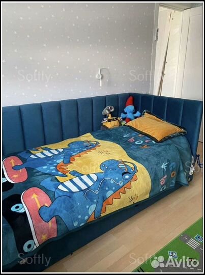 Детская кровать с мягкими бортиками