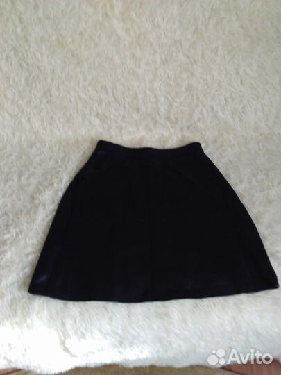 Юбка кожаная