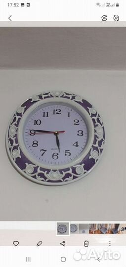 Часы и шторы