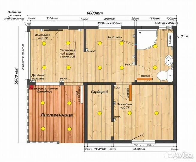Дом 6х5 с террасой DM-1375
