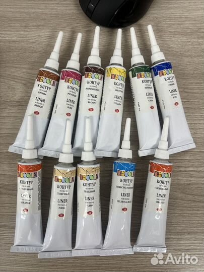 Контур по стеклу и ткани