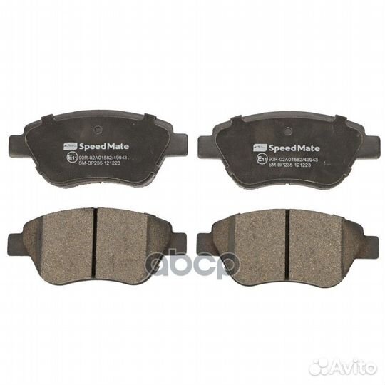 Колодки fiat 500,Doblo,Idea speedmatesm-BP235