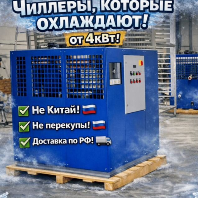 Чиллер промышленные для охлаждения воды купить