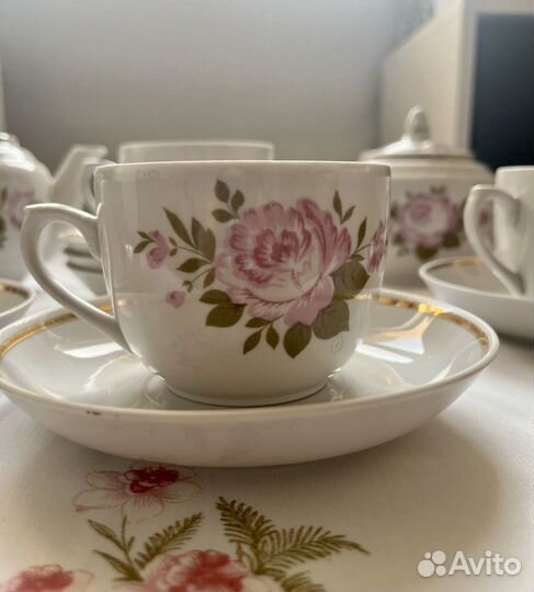 Чайный сервиз вербилки СССР