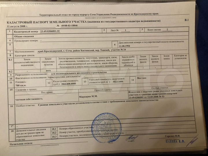 Участок 7 сот. (ИЖС)