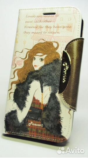 Новый кожаный чехол для samsung Galaxy Note (Корея