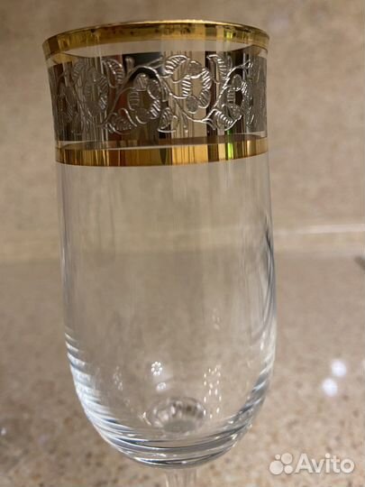 Фужеры рюмки богемия