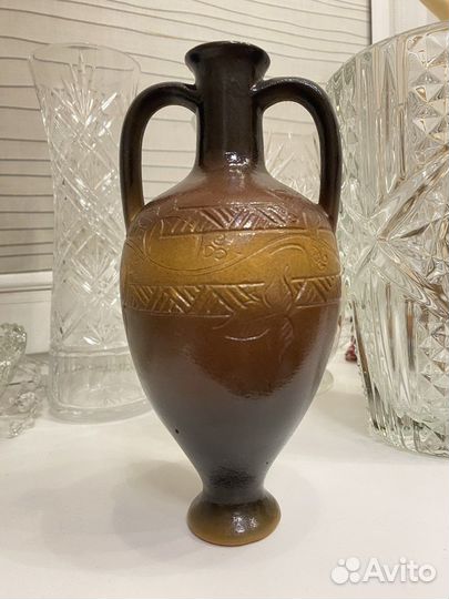 Хрустальная ваза и посуда времен СССР