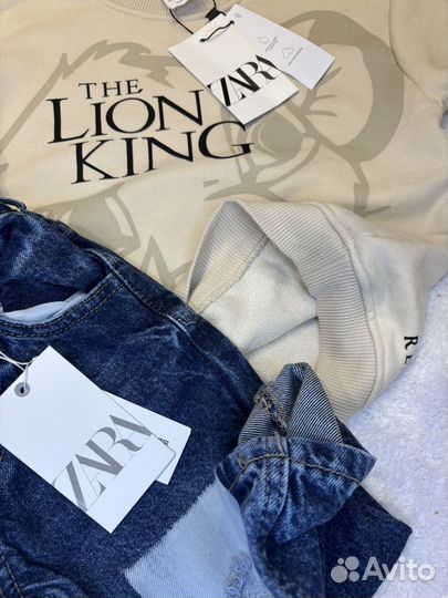 Костюм zara на мальчика 104 джинсы свитшот