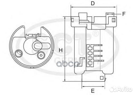 Топливный фильтр mazda 6 02- st400 SCT