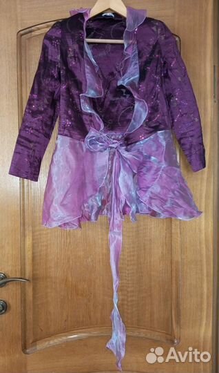 Пиджак карнавальный на девочку 12 лет со стразами