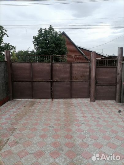 Ворота с калиткой распашные бу