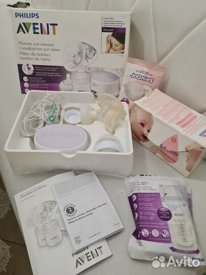 Молокоотсос электрический avent и дополнения