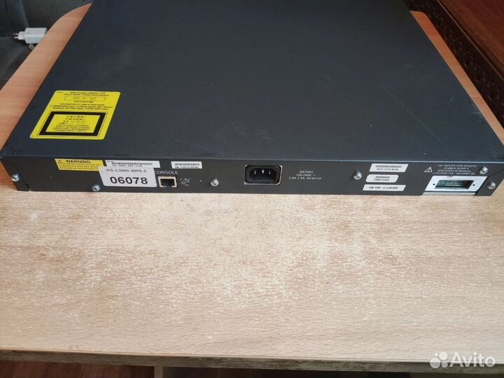 Коммутатор cisco catalyst WS-c3560v2-48PS-S