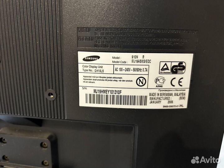 Монитор Samsung syncmaster 910n