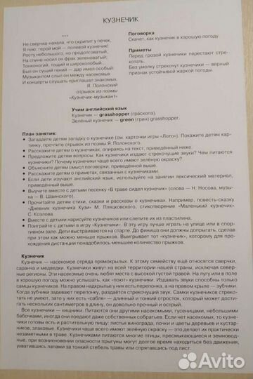 Наглядно-дидактические материалы с конспектами