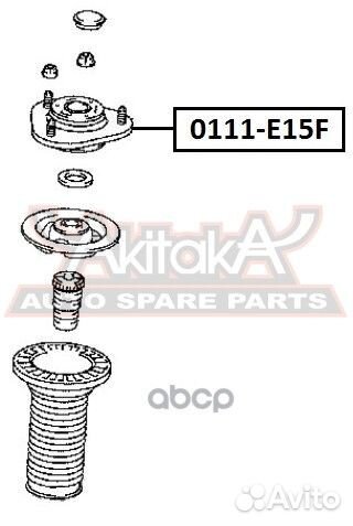 Опора амортизатора asva 0111E15F 0111E15F asva