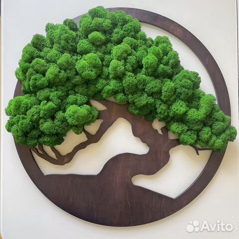 Дерево Из Мха Панно Бонсай (от 38 до 150 см)