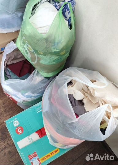 Отрезы ткани пакетом