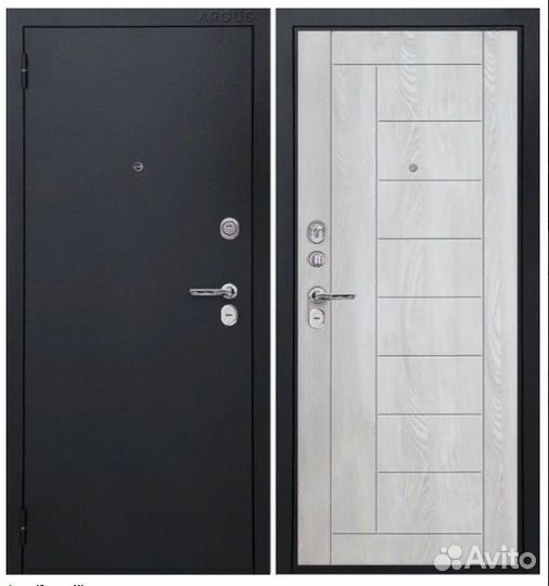 Входная дверь Фриза (Оптима М) Ясень Ривьера Айс